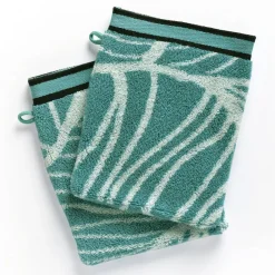 Becquet Linge de toilette motifs feuilles tropicales - 450 g/m²< Serviette De Bain Fantaisie|Les Matières