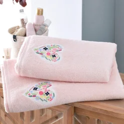 Becquet Linge de toilette patch cœur brodé - 450 g/m² - CRÉATION< Beauté, Bien-Être|Beauté, Bien-Être