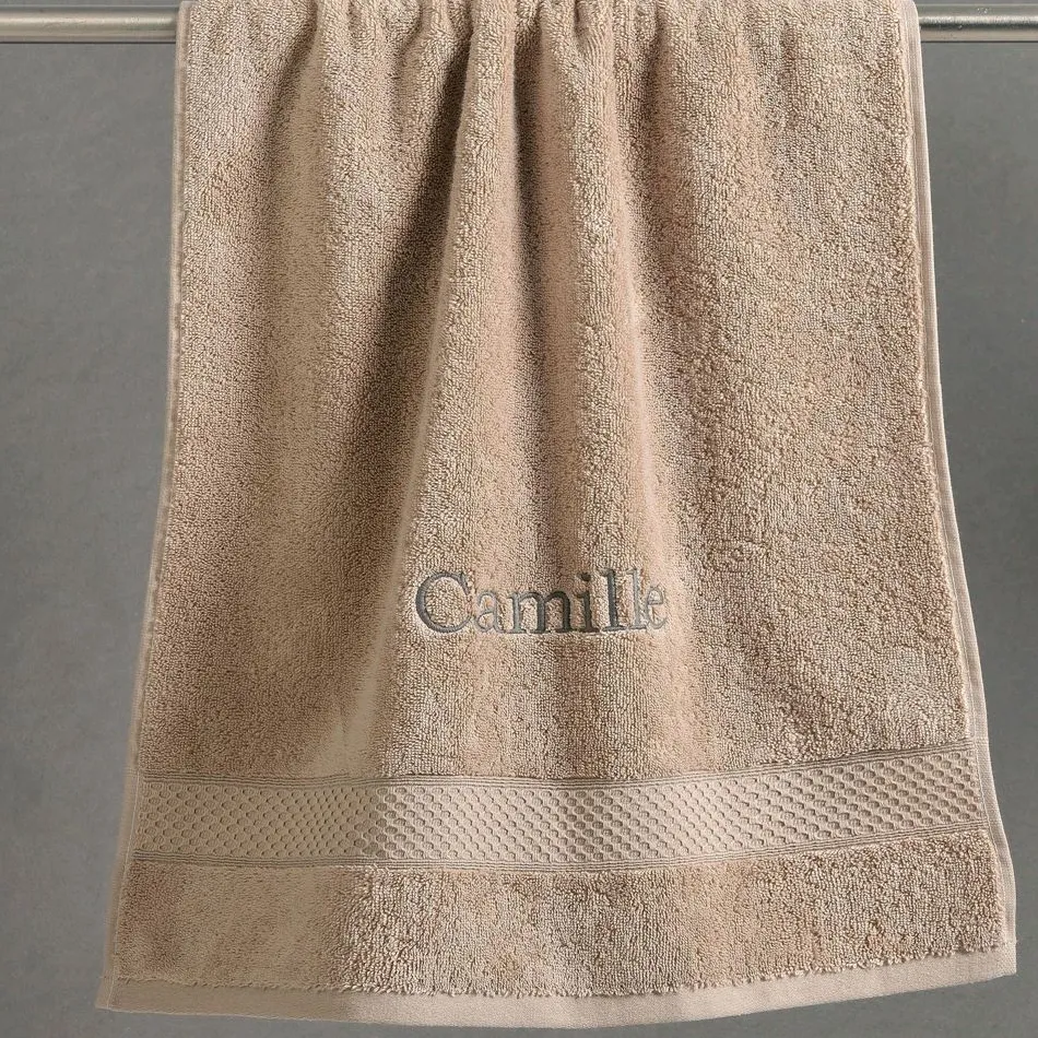 Becquet Linge de toilette personnalisable AIRDROP® - 430 g/m²< Serviette De Bain Unie