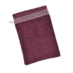 Becquet Linge de toilette éponge uni, rayure brodée - 450 g/m² - CRÉATION< Serviette De Bain Fantaisie|Serviette De Bain Unie