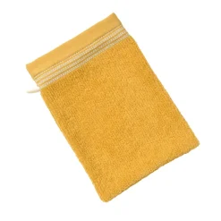 Becquet Linge de toilette éponge uni, rayure brodée - 450 g/m² - CRÉATION< Serviette De Bain Fantaisie|Serviette De Bain Unie