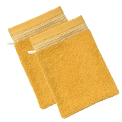 Becquet Linge de toilette éponge uni, rayure brodée - 450 g/m² - CRÉATION< Serviette De Bain Fantaisie|Serviette De Bain Unie