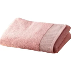Becquet Linge de toilette éponge uni, rayure brodée - 450 g/m² - CRÉATION< Serviette De Bain Fantaisie|Serviette De Bain Unie