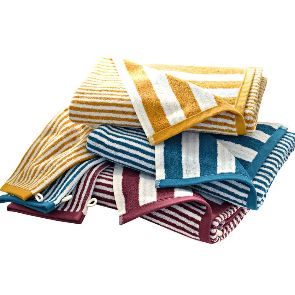 Becquet Linge de toilette rayures jacquard - 450 g/m² - CRÉATION< Serviette De Plage, Fouta|Serviette De Bain Fantaisie