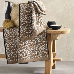 Becquet Linge de toilette relief léopard - CRÉATION - 520 g/m²< Serviette De Bain Fantaisie|Les Matières