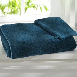 Becquet Linge de toilette uni finition bourdon (480 g/m²) - CRÉATION< Serviette De Bain Fantaisie|Serviette De Bain Unie