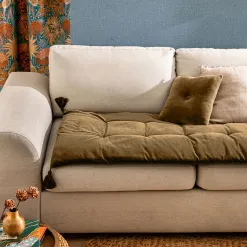 Becquet Matelas d'assise velours< Décoration Textile Unie|Pouf, Matelas, Futon