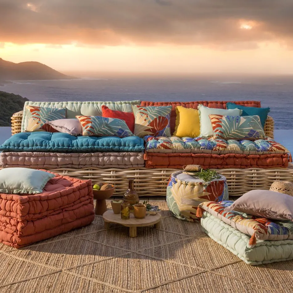 Becquet Matelas de sol capitonné uni< Décoration Textile Unie|Pouf, Matelas, Futon