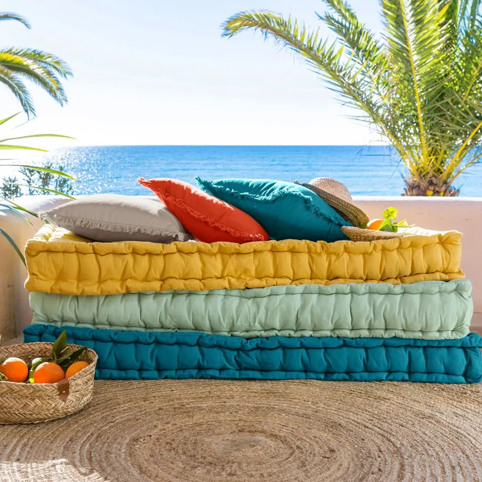 Becquet Matelas de sol capitonné uni< Décoration Textile Unie|Pouf, Matelas, Futon