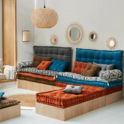 Becquet Matelas futon en velours ras< Rideau Et Déco Textile|Décoration Textile Unie