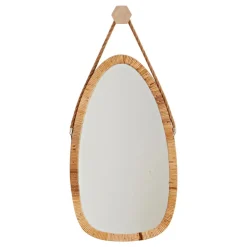 Becquet Miroir en bambou< Décoration Murale|Décoration