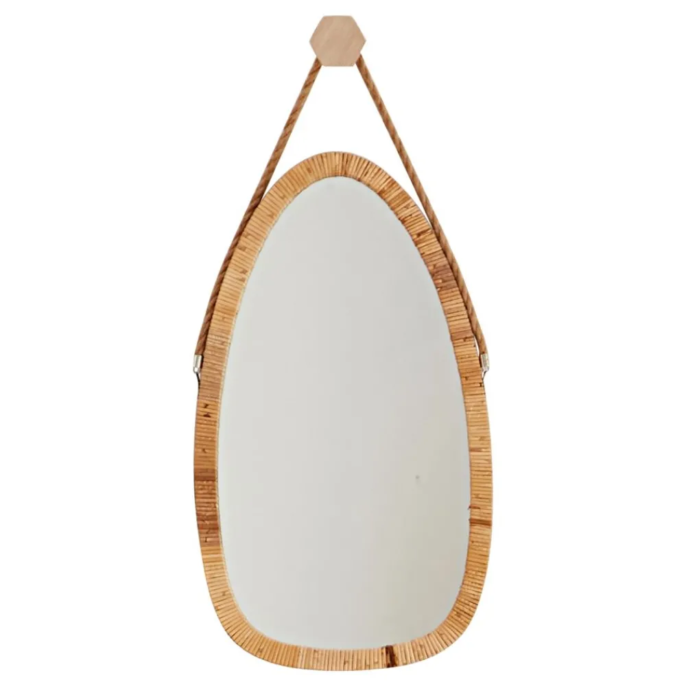 Becquet Miroir en bambou< Décoration Murale|Décoration