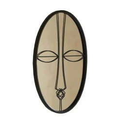 Becquet Miroir ovale décor ethnique< Décoration Murale|Décoration