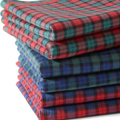 Becquet Mouchoirs tissu à carreaux écossais - Lot de 6< Mouchoir En Tissu