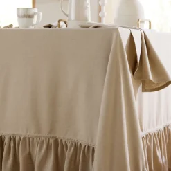 Becquet Nappe à volant - CRÉATION< Nappe Unie|Les Matières