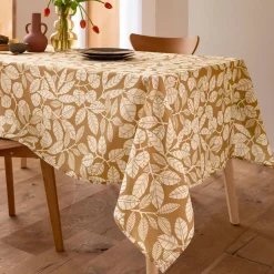 Becquet Nappe antitache imprimé feuilles< Nappe Fantaisie|Les Matières