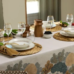 Becquet Nappe antitaches motif nature - CRÉATION< Nappe Fantaisie|Les Matières