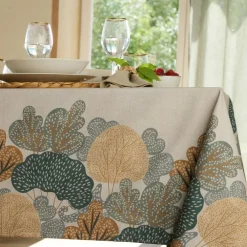 Becquet Nappe antitaches motif nature - CRÉATION< Nappe Fantaisie|Les Matières