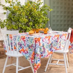 Becquet Nappe coton antitache motif fruits< Nappe Fantaisie|Les Matières