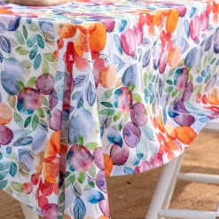 Becquet Nappe coton antitache motif fruits< Nappe Fantaisie|Les Matières