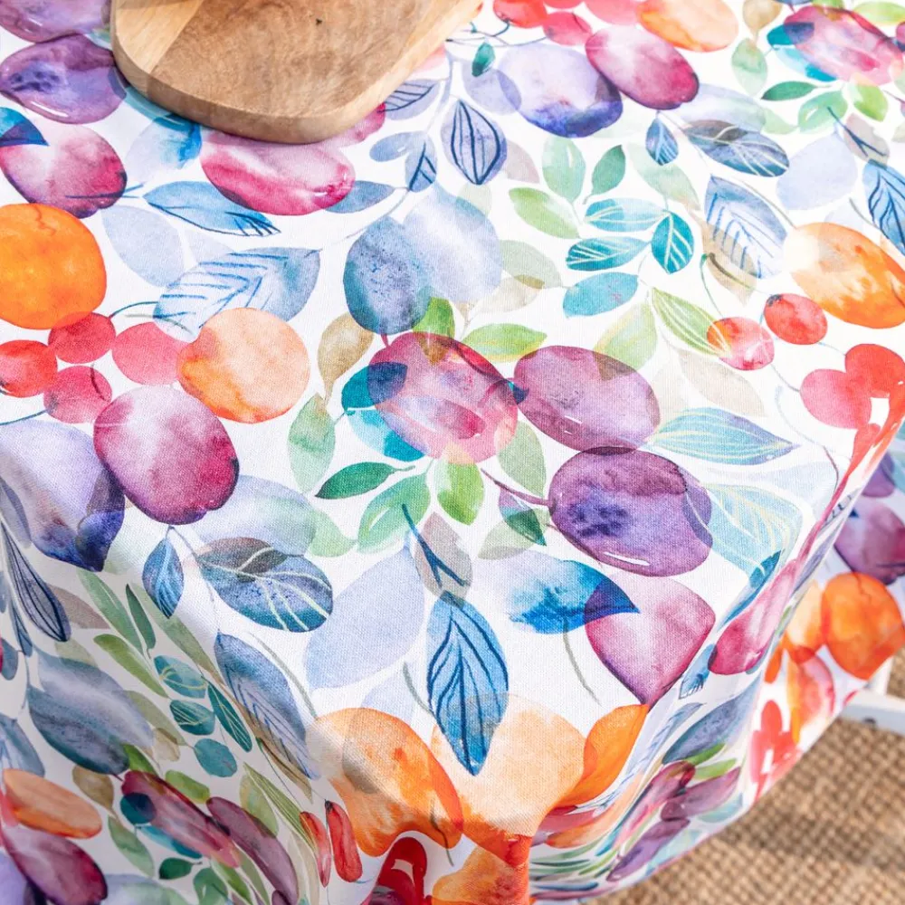 Becquet Nappe coton antitache motif fruits< Nappe Fantaisie|Les Matières