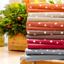 Becquet Nappe coton enduit à pois - CRÉATION< Toile Cirée|Les Matières