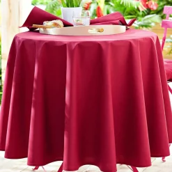 Becquet Nappe coton enduit uni - CRÉATION< Toile Cirée|Nappe Unie