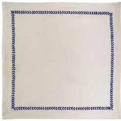 Becquet Nappe coton lavé motif feuillage< Les Matières