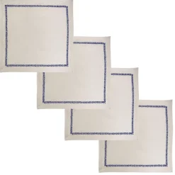 Becquet Nappe coton lavé motif feuillage< Les Matières