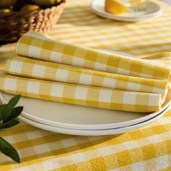 Becquet Nappe en coton vichy – CRÉATION< Nappe Fantaisie|Les Matières