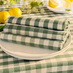 Becquet Nappe en coton vichy – CRÉATION< Nappe Fantaisie|Les Matières