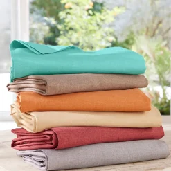 Becquet Nappe en polyester recyclé aspect chiné< Nappe Unie