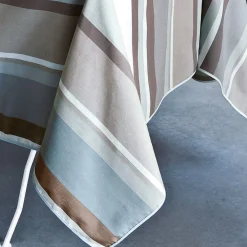 Becquet Nappe polycoton enduit rayé - CRÉATION< Nappe Tissu Au Mètre|Les Matières