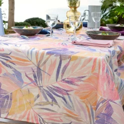 Becquet Nappe polycoton imprimé tropical - CRÉATION< Nappe Fantaisie