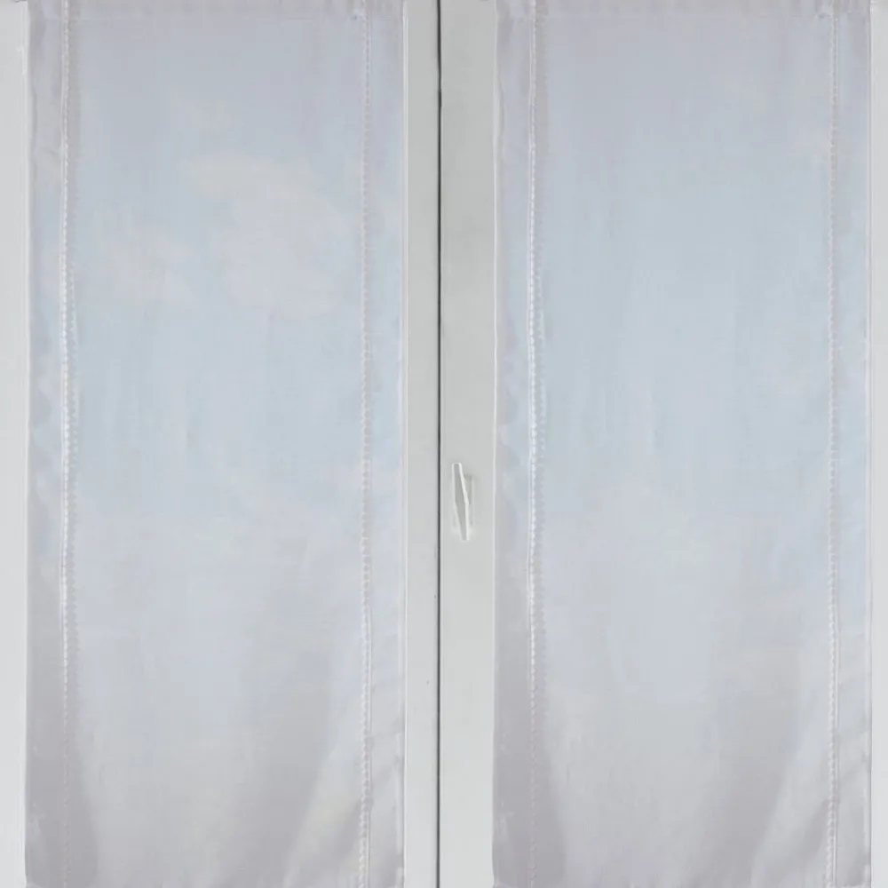 Becquet Paire de voilages droits galon macramé< Rideau Et Déco Textile|Voilage En Pointe, Voilage Droit, Brise-Bise, Store