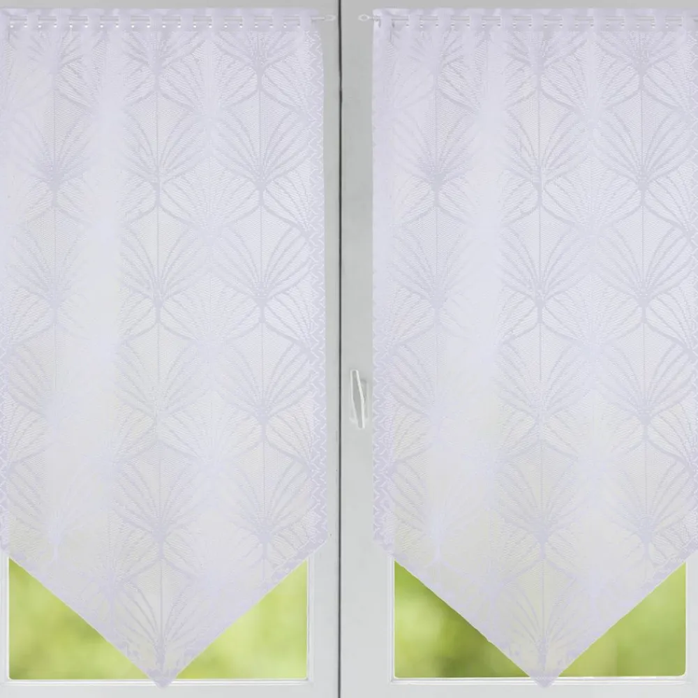 Becquet Paire de voilages droits jacquard en pointe< Rideau Et Déco Textile|Voilage En Pointe, Voilage Droit, Brise-Bise, Store