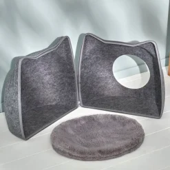 Becquet Panier en feutrine pour chat< Panier, Tapis, Gamelle Pour Chiens Et Chats
