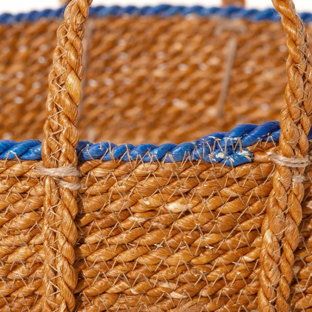 Becquet Panier tricolore en jacinthe d'eau< Boîte, Panier|Décoration