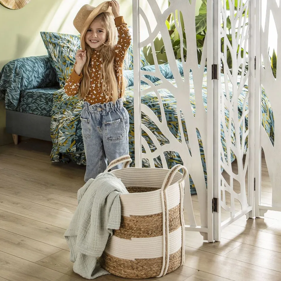 Becquet Paniers bicolores tressés - Set de 2< Rangement, Gain De Place|Boîte, Panier