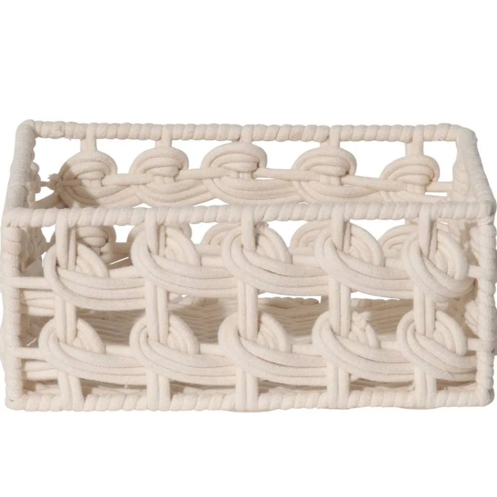 Becquet Paniers tressés en corde - Set de 2< Boîte, Panier|Décoration