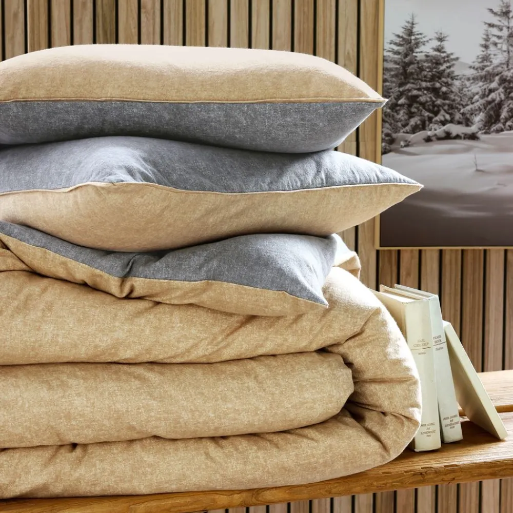Becquet Parure de lit en lot flanelle bicolore - CRÉATION< Linge De Lit Fantaisie, Linge De Lit Brodé|Linge De Lit Fantaisie
