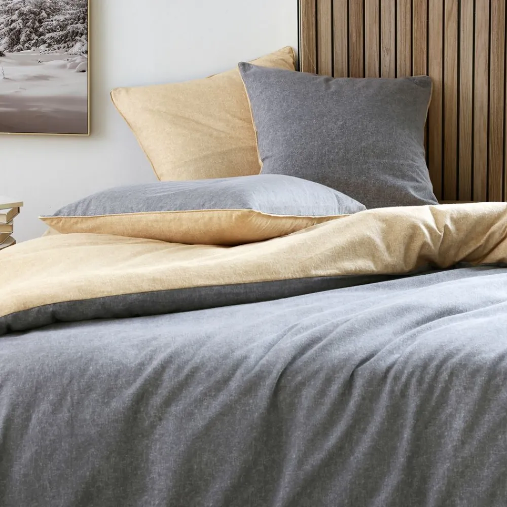 Becquet Parure de lit en lot flanelle bicolore - CRÉATION< Linge De Lit Fantaisie, Linge De Lit Brodé|Linge De Lit Fantaisie