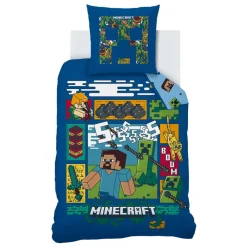 Becquet Parure de lit enfant 2 pièces Minecraft< Les Matières|Linge De Lit Enfant