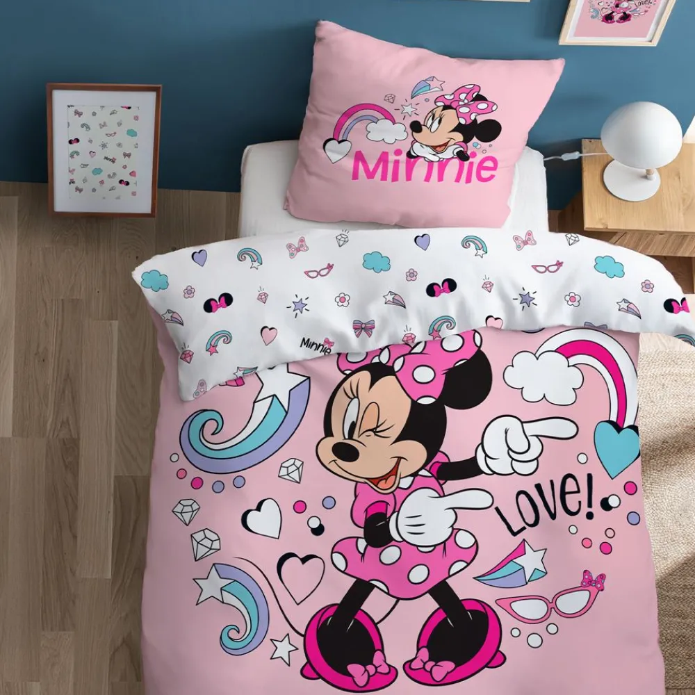 Becquet Parure de lit enfant 2 pièces Minnie - DISNEY®<Enfant Univers Des Filles|Les Héros De Nos Enfants
