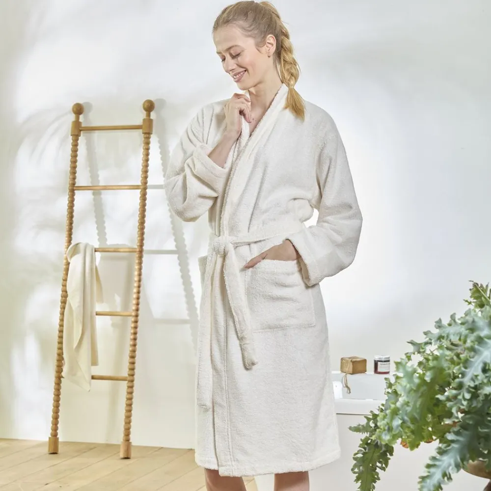 Becquet Peignoir de bain coton modal personnalisable LAURÉAT - 400 g/m²< Serviette De Bain Personnalisée, Peignoir Personnalisé|Peignoir De Bain Adulte