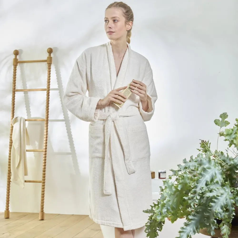 Becquet Peignoir de bain coton modal personnalisable LAURÉAT - 400 g/m²< Serviette De Bain Personnalisée, Peignoir Personnalisé|Peignoir De Bain Adulte