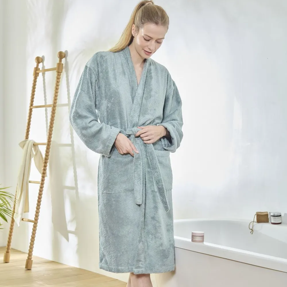 Becquet Peignoir de bain coton modal personnalisable LAURÉAT - 400 g/m²< Serviette De Bain Personnalisée, Peignoir Personnalisé|Peignoir De Bain Adulte