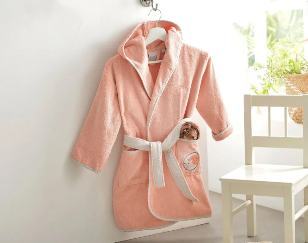 Becquet Peignoir de bain enfant animaux personnalisable - 340 g/m²< Serviette De Bain Personnalisée, Peignoir Personnalisé|Peignoir De Bain Adulte