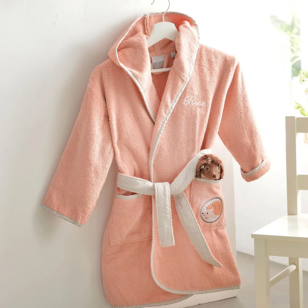 Becquet Peignoir de bain enfant animaux personnalisable - 340 g/m²< Serviette De Bain Personnalisée, Peignoir Personnalisé|Peignoir De Bain Adulte