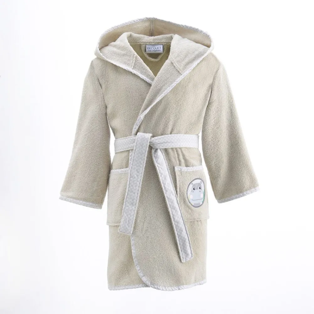Becquet Peignoir de bain enfant animaux personnalisable - 340 g/m²< Serviette De Bain Personnalisée, Peignoir Personnalisé|Peignoir De Bain Adulte